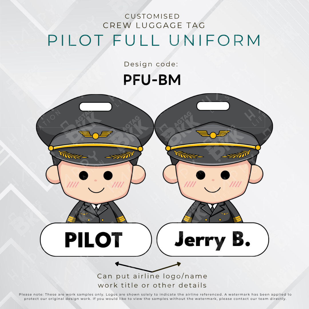 Pilot Tag / Flight Crew Tag ( Full Uniform )