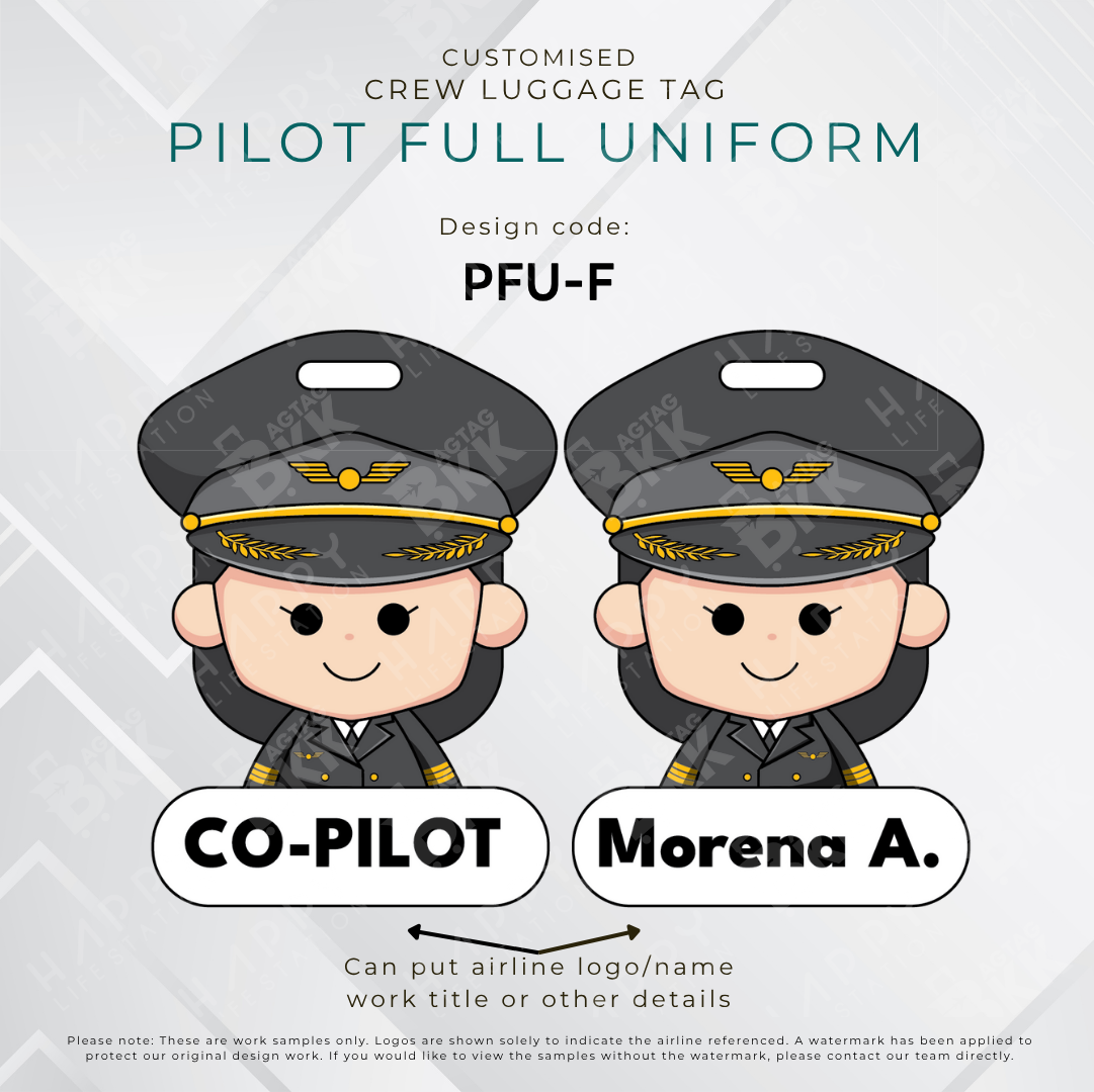 Pilot Tag / Flight Crew Tag ( Full Uniform )