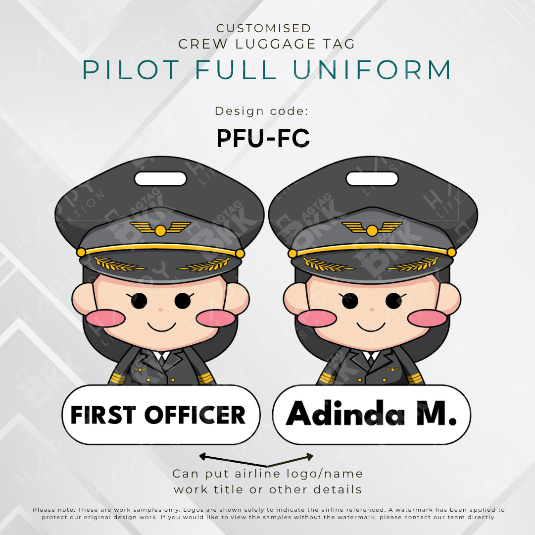 Pilot Tag / Flight Crew Tag ( Full Uniform )