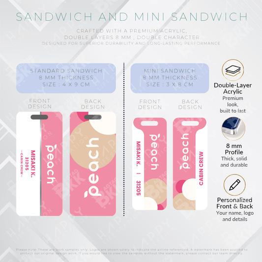 Peach Air - Sandwich Tag