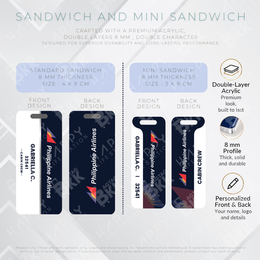 Philippine Airlines - Sandwich Tag