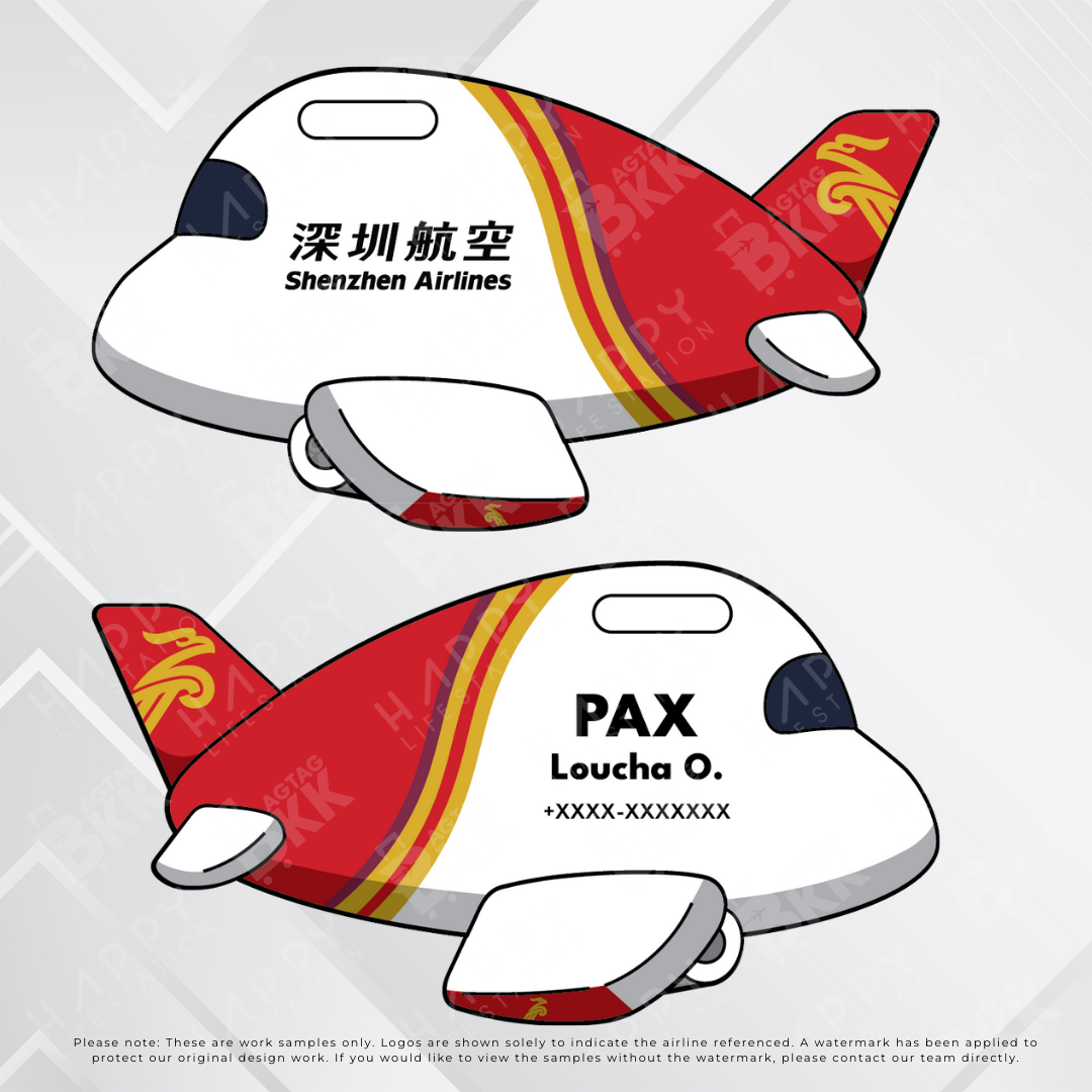 Airplane tag - Hong kong and Mainland China Airliners