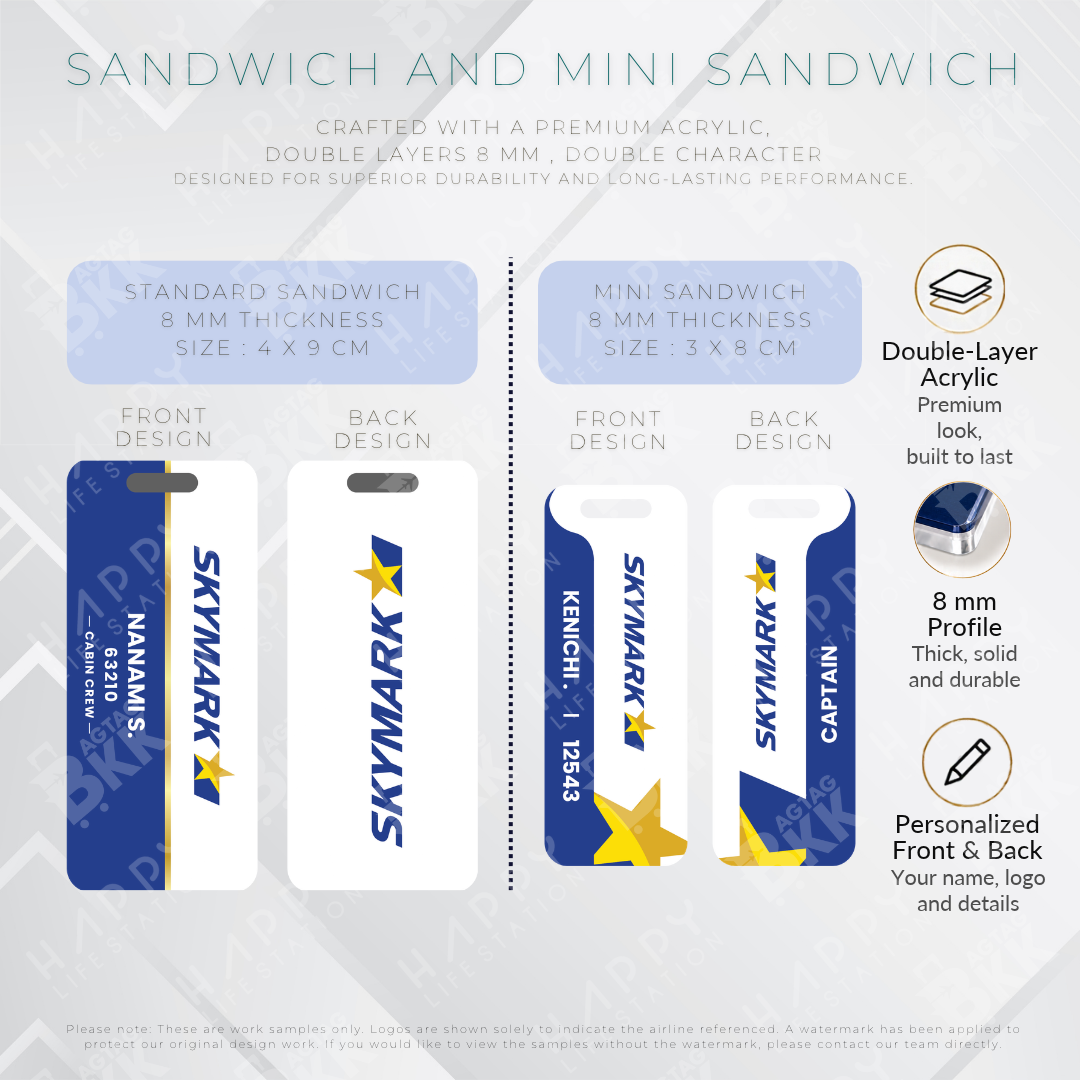 Skymark Airlines - Sandwich Tag