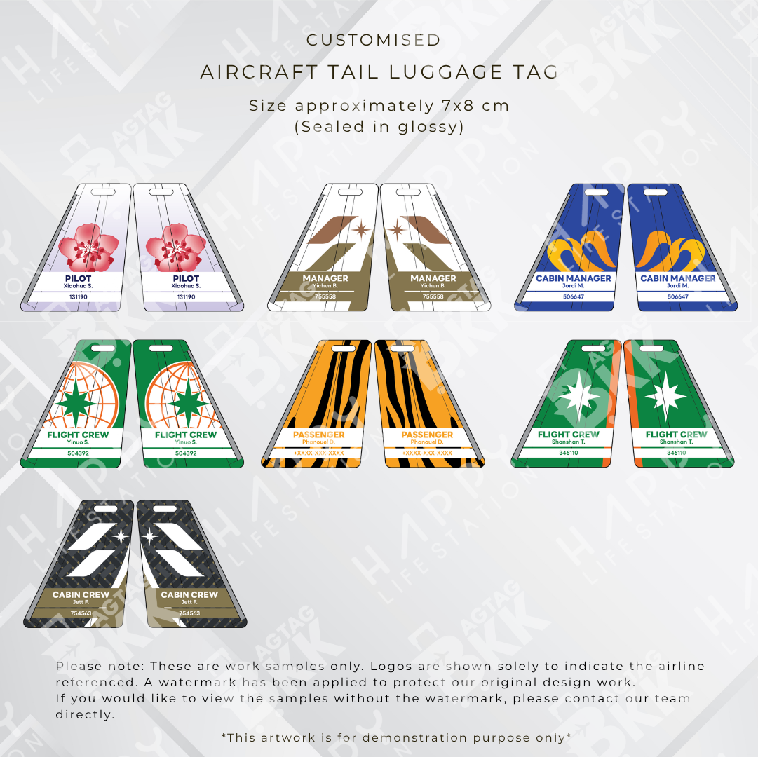 Taiwan Airline Aircraft Tail Luggage Tags Collection | BAGTAGBKK
