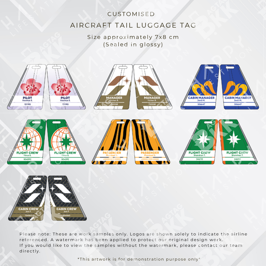 Taiwan Airline Aircraft Tail Luggage Tags Collection | BAGTAGBKK