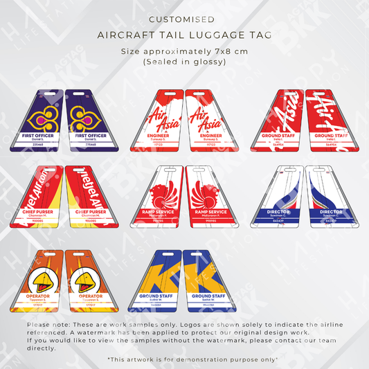 Thai Airline Aircraft Tail Luggage Tags Collection | BAGTAGBKK