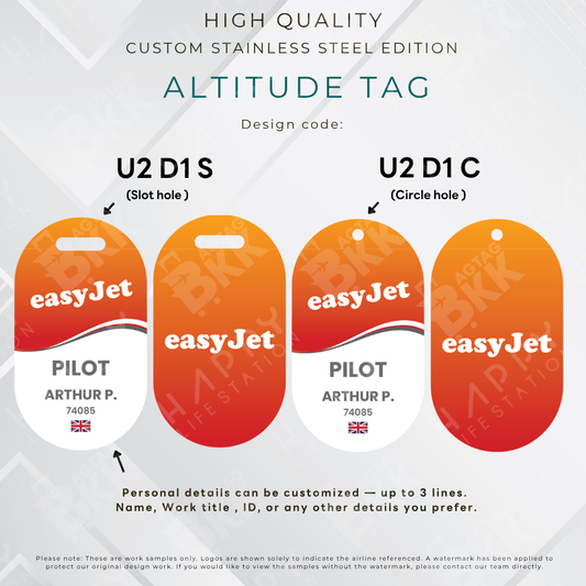 Easyjet - Altitude Tag ( Stainless Steel Luggage Tag)
