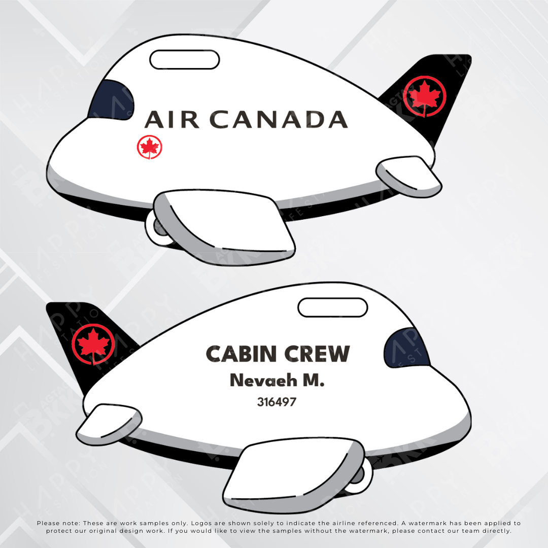 Airplane Tag - North America Airliners