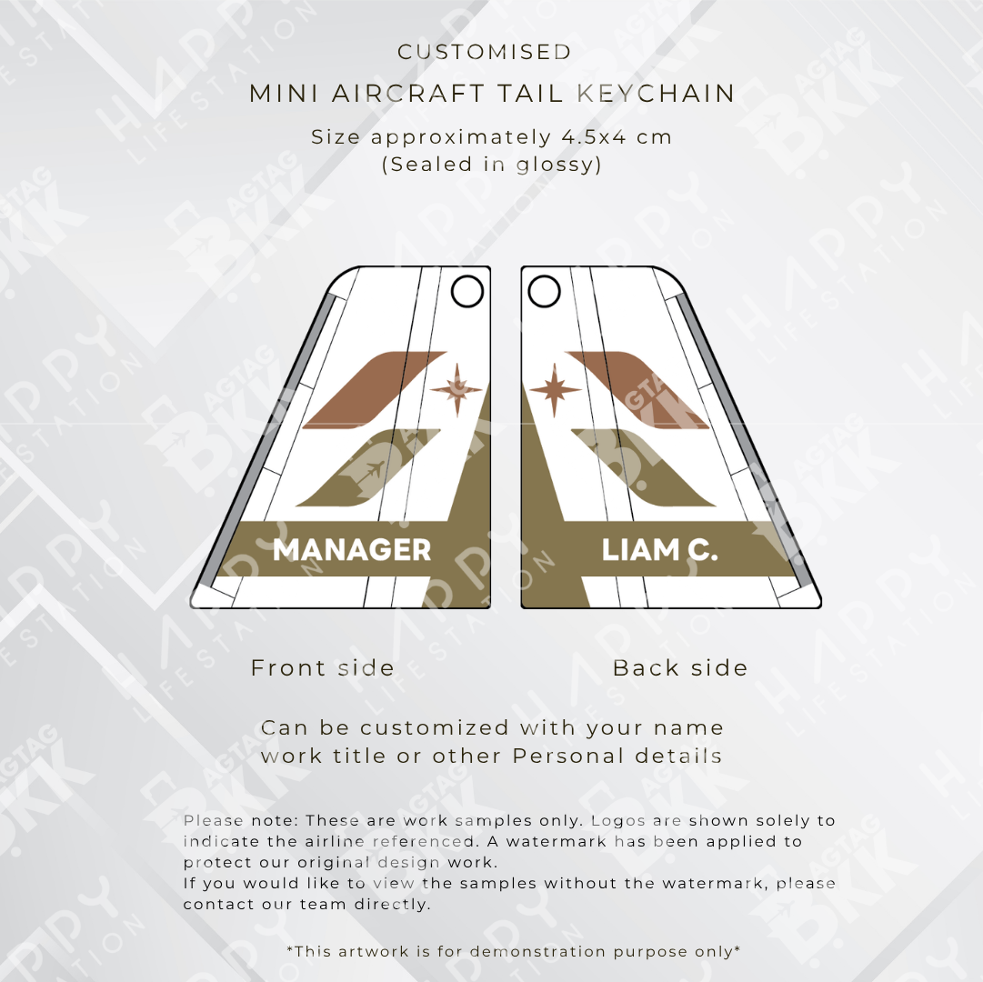 mini Aircraft tail keychain - Taiwan Airliners