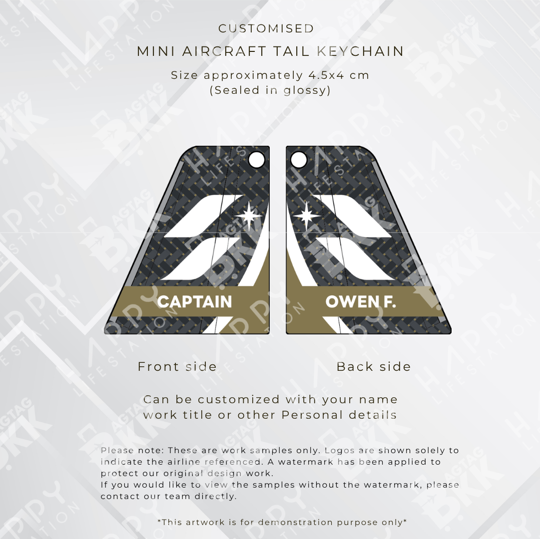 mini Aircraft tail keychain - Taiwan Airliners