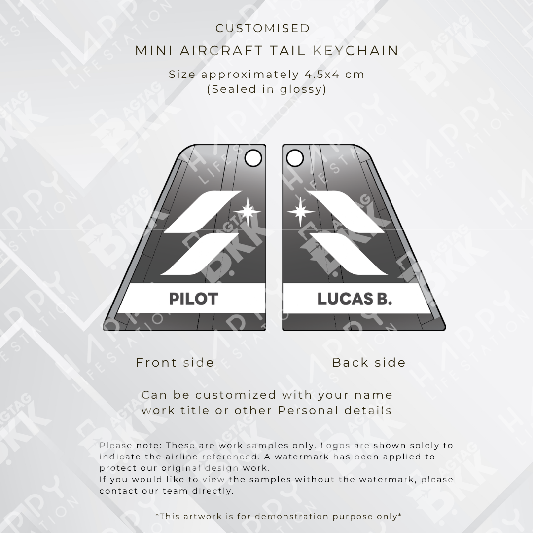mini Aircraft tail keychain - Taiwan Airliners