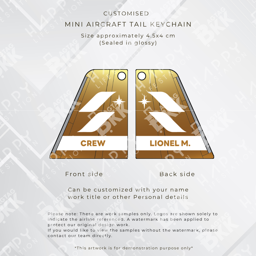 mini Aircraft tail keychain - Taiwan Airliners